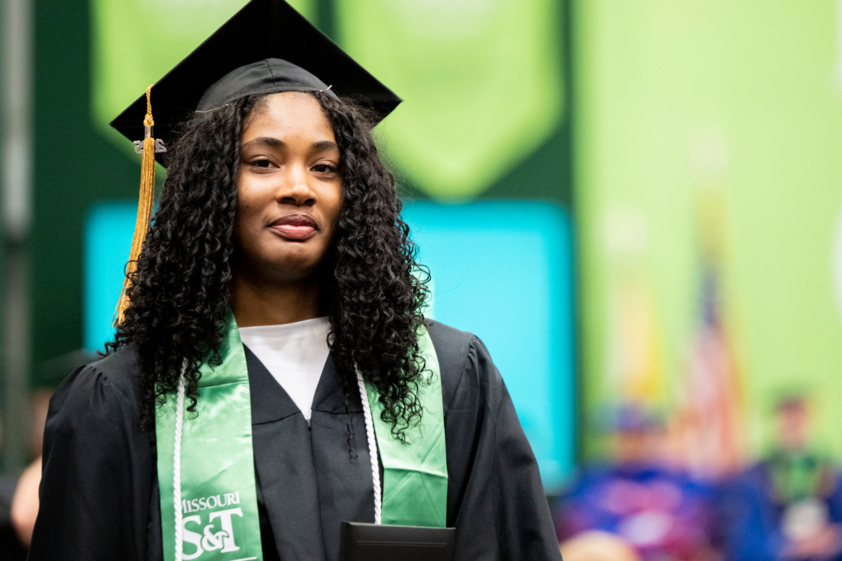 Student at Commencement